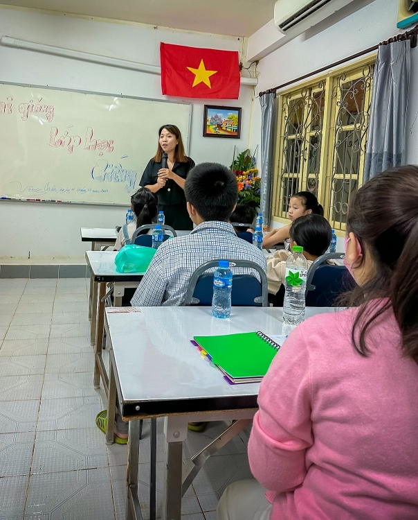 Lớp dạy tiếng Việt miễn phí tại chùa Phật Tích thủ đô Viêng Chăn do chị Thu Huyền mở. ຫ້ອງສອນພາສາຫວຽດນາມ ໂດຍບໍ່ເສຍຄ່າທີ່ວັດເຟີດຕິກ, ນະຄອນຫຼວງວຽງຈັນ, ເປີດສອນໂດຍ ນາງ ທູຮວຽນ.