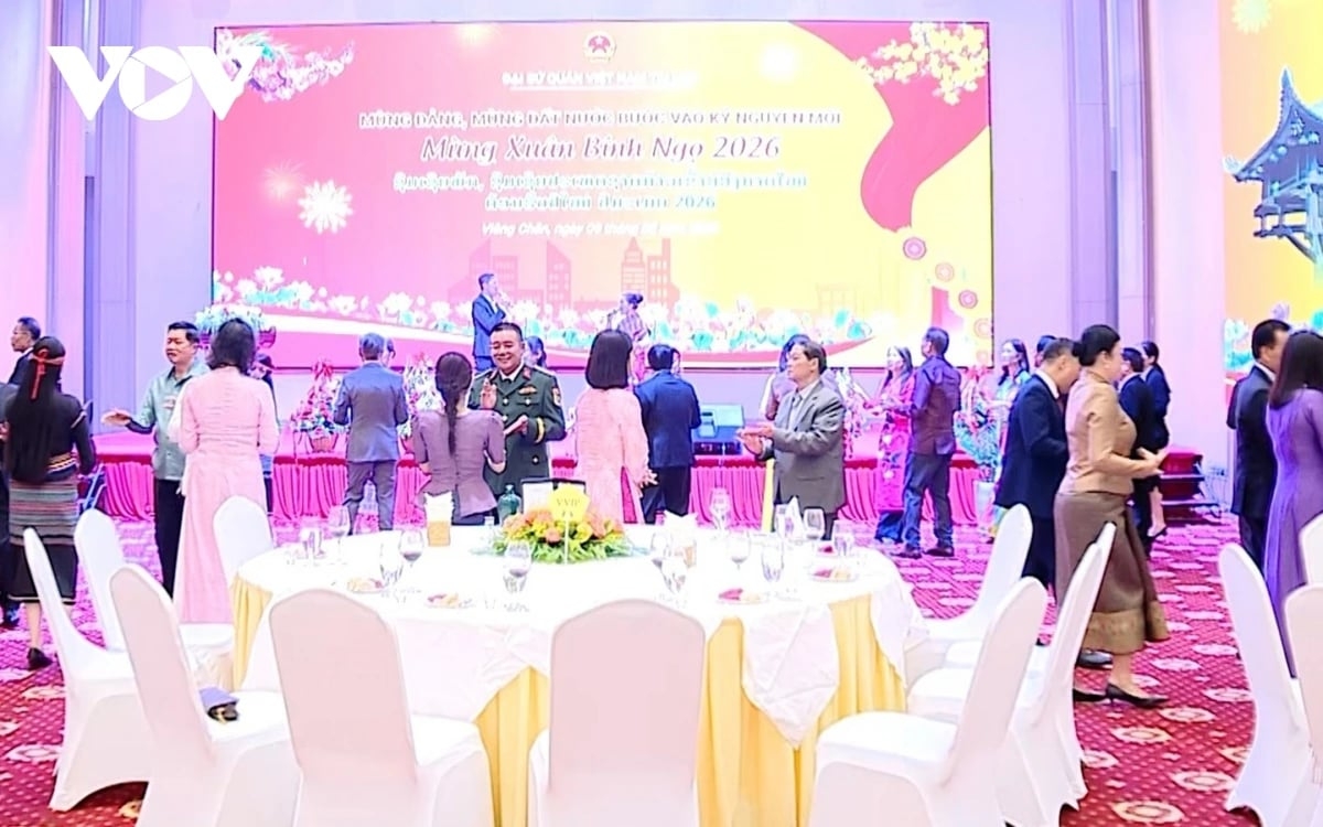 ສະຖານທູດຫວຽດນາມປະຈຳລາວ ໄດ້ຈັດງານລ້ຽງສະເຫຼີມສະຫຼອງພັກ, ປີໃໝ່ຫວຽດນາມ 2026.