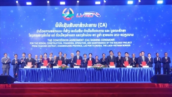 ລາວກຳລັງຊຸກຍູ້ການເຊື່ອມຕໍ່ທາງລົດໄຟກັບຫວຽດນາມ