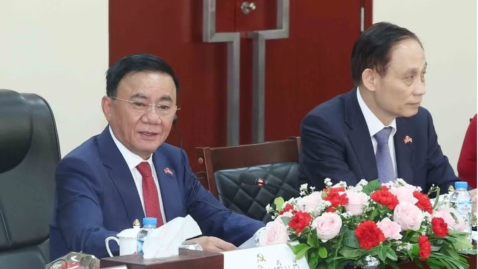 ທ່ານ ເຈິ່ນເກິ່ມຕູ໋, ຜູ້ປະຈຳການຄະນະເລຂາທິການ ພົບປະເຈລະຈາກັບ ທ່ານ ຜູ້ປະຈຳການຄະນະເລຂາທິການສູນກາງພັກ ປະຊາຊົນ ປະຕິວັດລາວ