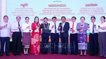 ນັກສຶກສາ ລາວ ແລະ ກຳປູເຈຍ ສະເຫຼີມສະຫຼອງປີໃໝ່ປະຈຳຊາດຢ່າງອົບອຸ່ນ ທີ່ນະຄອນ ໂຮ່ຈິມິນ