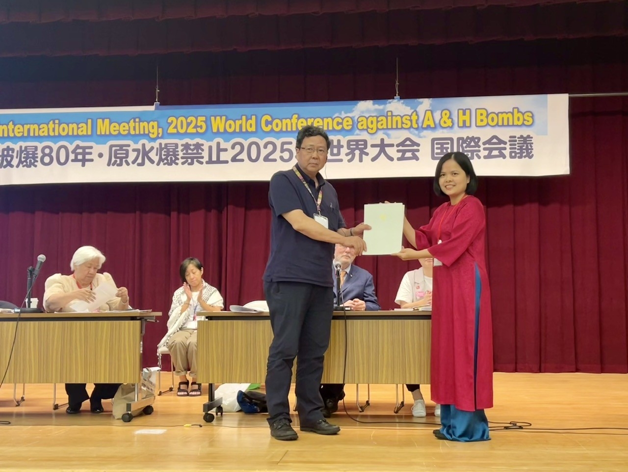 ຫວຽດນາມ ​ໄດ້​ເຜີຍ​ແຜ່​ຖະ​ແຫຼ​ງການ​ສັນຕິພາບ​ຢູ່​ກອງ​ປະຊຸມ​ໂລກ​ປີ 2025 ຕ້ານລະເບີດປະລະມານູ ​ແລະ ​ອາຍຮີໂດຣແຊນ