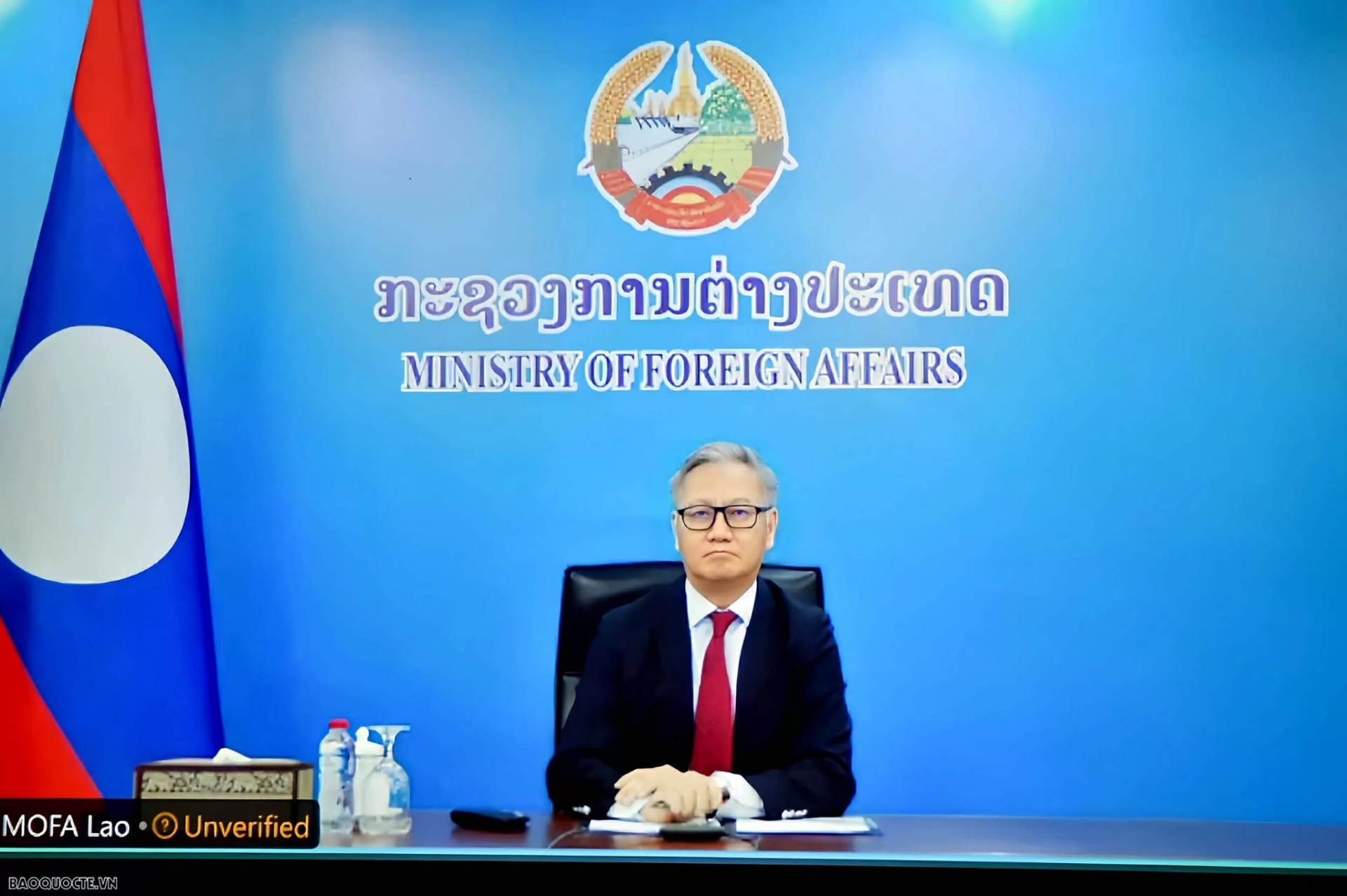 ຮັກສາການລັດຖະມົນຕີ​ກະຊວງການ​ຕ່າງປະ​ເທດ, ທ່ານ ​ເລ​ຮ່ວາຍ​ຈູງ ​ໄດ້​ໂທລະສັບ​ກັບ​ທ່ານ​ລັດຖະມົນຕີ​ການ​ຕ່າງປະ​ເທດ​ລາວ