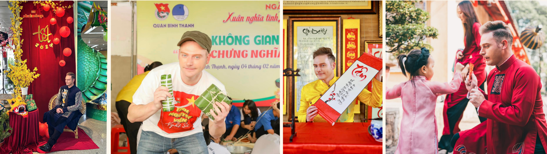 ຜູ້ບ່າວຊາວຕ່າງປະເທດ 3 ຄົນ ແມ່ນທູດພາສາຫວຽດນາມ