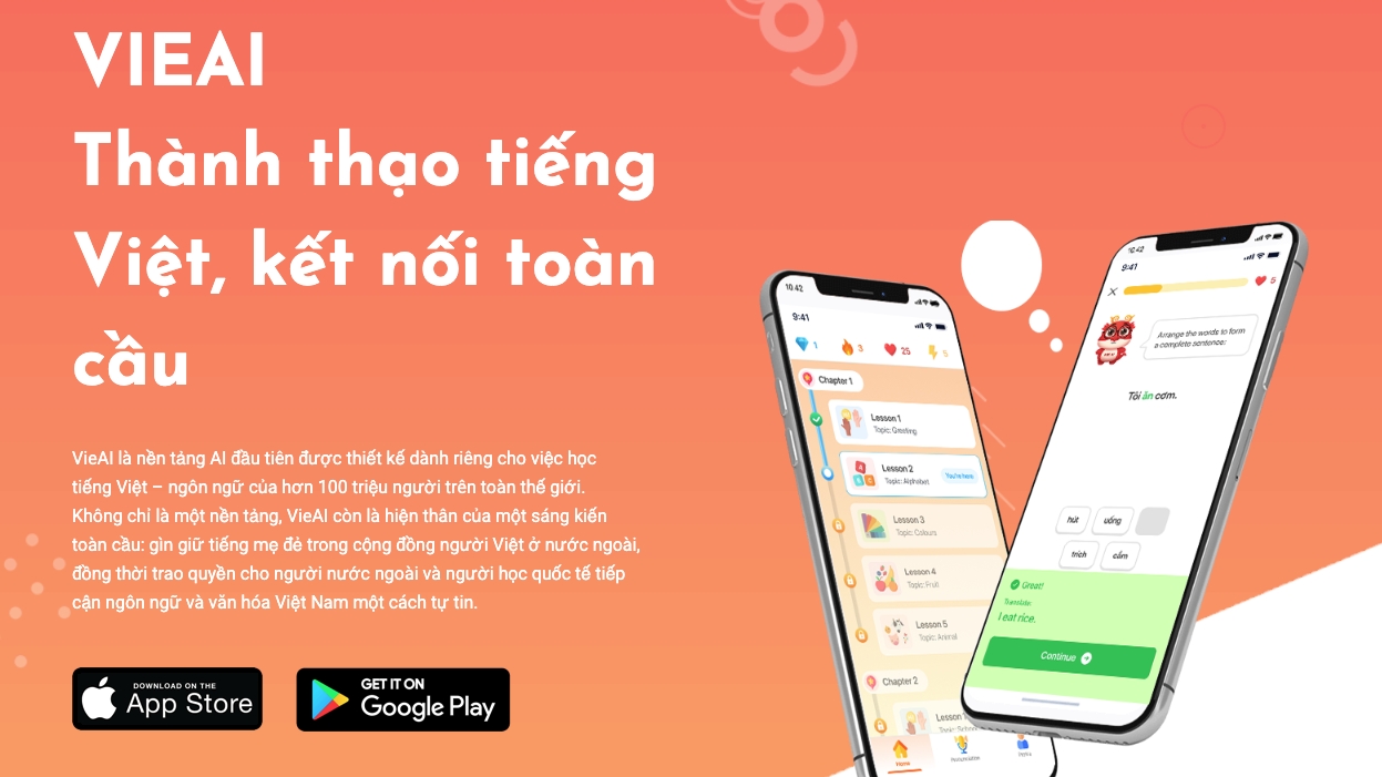 ຮຽນພາສາຫວຽດນາມ ໃນຍຸກ 4.0: ຮຽນຄຳສັບທາງໂທລະສັບ, ຝຶກເວົ້າກັບ AI