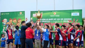 ຟົດຟື້ນການແຂ່ງຂັນເຕະບານຮັດແໜ້ນຄວາມສາມັກຄີຂອງຊຸມຊົນຄົນຫວຽດນາມ ຢູ່ ແຂວງ ອີຊິກາວະ (ປະເທດຍີ່ປຸ່ນ)
