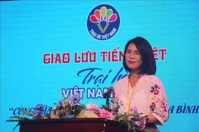 ຊາວໜຸ່ມຫວຽດນາມຢູ່ຕ່າງປະເທດແລກປ່ຽນພາສາຫວຽດນາມ “ສືບຕໍ່ຂຽນບົດເລື່ອງສັນຕິພາບ”