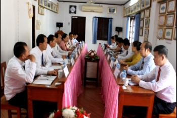 ແຂວງຫຼວງພະບາງ ແລະ ດ້ຽນບຽນ ແລກປ່ຽນວຽກງານໂຄສະນາອົບຮົມ