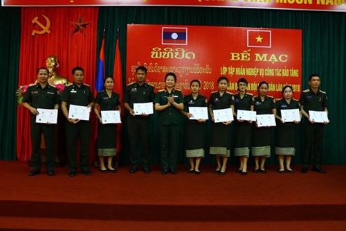 ປິດຊຸດຝຶກອົບຮົມ ດ້ານວິຊາການ ຫໍພິພິທະພັນປະຫວັດສາດ ໃຫ້ພະນັກງານກອງທັບປະຊາຊົນລາວ