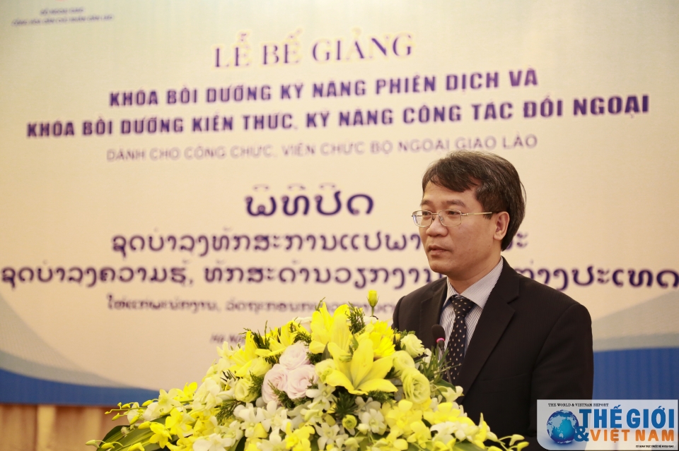 ປິດຊຸດຝຶກອົບຮົມ ຄວາມສາມາດດ້ານການທູດ ແລະ ແປພາສາ ໃຫ້ແກ່ພະນັກງານລາວ