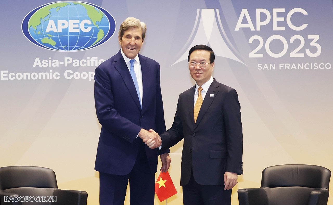 ປີ APEC 2023: ຫວຽດນາມ - ອາເມລິກາ ຊຸກຍູ້ການຮ່ວມມືໃນການຮັບມືກ່ຽວກັບການປ່ຽນແປງຂອງດິນຟ້າອາກາດ ແລະ ການຫັນປ່ຽນພະລັງງານ