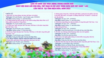 ງານພົບປະແລກປ່ຽນວັດທະນະທຳ ຫວຽດນາມ - ລາວ ຈະດຳເນີນແຕ່ວັນທີ 23 – 25 ກັນຍາ ຢູ່ແຂວງ ດ້ຽນບຽນ