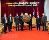 ຫົວໜ້າສະຖານກົງສູນໃຫຍ່ຫວຽດນາມ ປະຈຳ ຫຼວງພະບາງ ອວຍພອນວັນຊາດລາວ