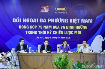 ການ​ໂອ້​ລົ​ມ​ສົນ​ທະ​ນາ “ການ​ທູດຫຼາຍ​ຝ່າຍ ຫວຽດ​ນາມ: ປະ​ກອບ​ສ່ວນ​ໃນ​ໄລ​ຍະ 75 ປີ​ທີ່​ຜ່ານ​ມາ ແລະ ການ​ກຳ​ນົດ​ທິດ​ໃນ​ໄລ​ຍະ​ຍຸດ​ທະ​ສາ​ດ​ໃໝ່”